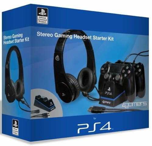 ps4 headsets playstation 4 stereo gaming headset starter kit