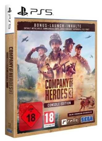 Company of Heroes 3 Launch Edition Metal Case PS5